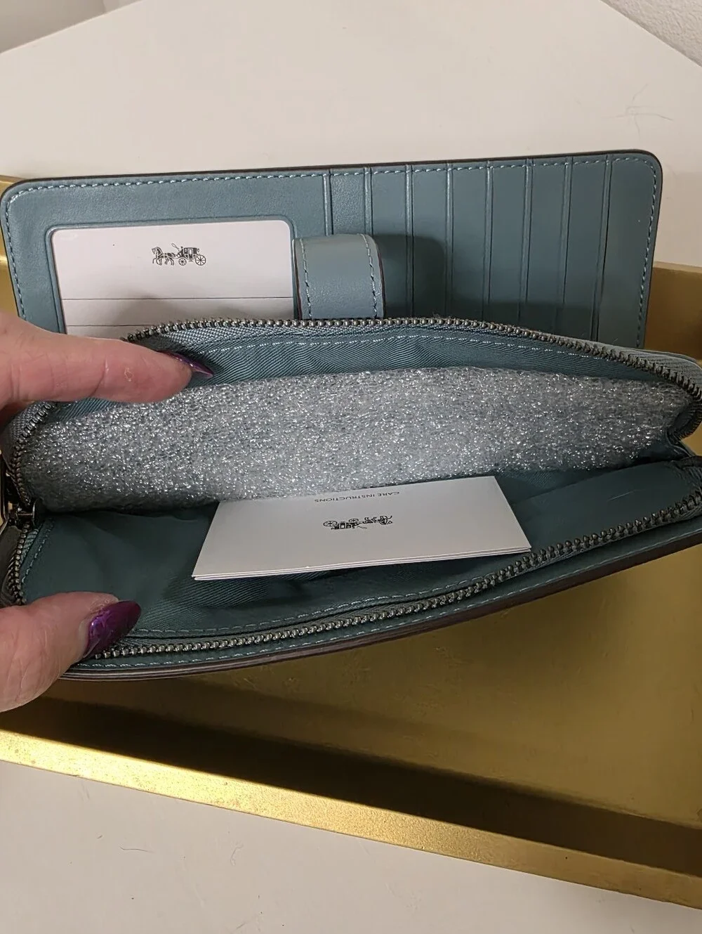 Coach Zip Around Wallet